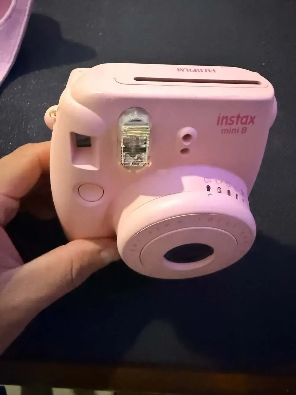 Fujifilm Instax Mini 8 Instant Film Camera in Pink with Matching Fabric Case